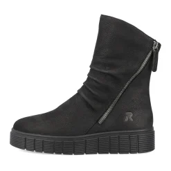 Discount Rieker Krotkie Botki Damskie Deep Black