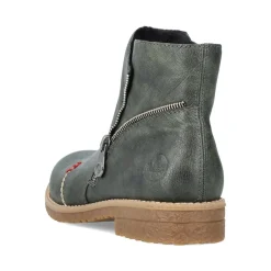 Discount Rieker Krotkie Botki Damskie W Kolorze Oliwkowym