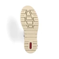 Discount Rieker Krotkie Botki Damskie W Kolorze Jasnego Bezu