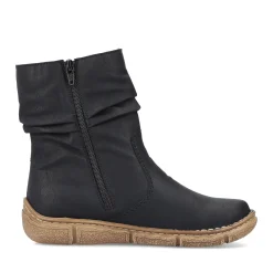 New Rieker Krotkie Botki Damskie , Nocne, Czarne