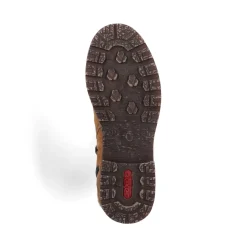 Sale Rieker Krotkie Botki Damskie W Kolorze Camelowo-Brazowym
