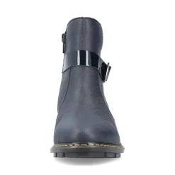 New Rieker Krotkie Botki Damskie W Kolorze Lazurowym
