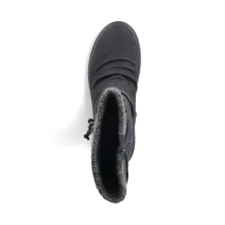 Clearance Rieker Krotkie Botki Damskie , Nocne, Czarne