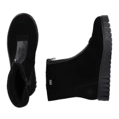 Fashion Rieker Krotkie Botki Damskie , Nocne, Czarne