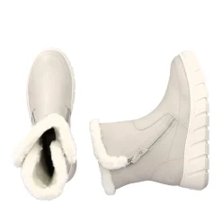 Sale Rieker Krotkie Botki Damskie W Kolorze Jasnego Bezu