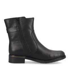 New Rieker Krotkie Botki Damskie , Nocne, Czarne