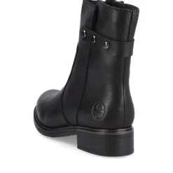 New Rieker Krotkie Botki Damskie , Nocne, Czarne