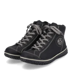 Clearance Rieker Krotkie Botki Damskie , Nocne, Czarne