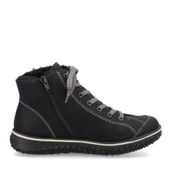 Clearance Rieker Krotkie Botki Damskie , Nocne, Czarne