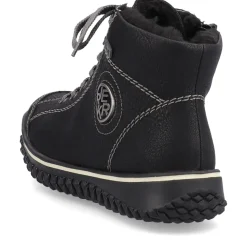 Clearance Rieker Krotkie Botki Damskie , Nocne, Czarne