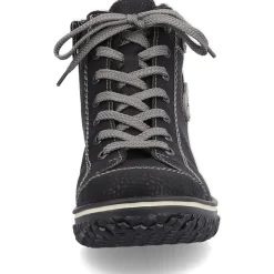 Clearance Rieker Krotkie Botki Damskie , Nocne, Czarne