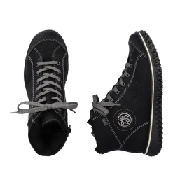 Clearance Rieker Krotkie Botki Damskie , Nocne, Czarne