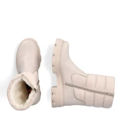 Best Rieker Krotkie Botki Damskie W Kolorze Waniliowego Bezu