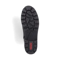 Fashion Rieker Krotkie Botki Damskie W Kolorze Brazowo-Szarym