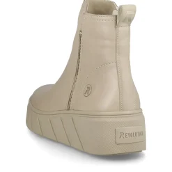 Clearance Rieker Krotkie Botki Damskie W Kolorze Kremowo-Bezowym