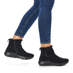 Hot Rieker Krotkie Botki Damskie Midnight Black