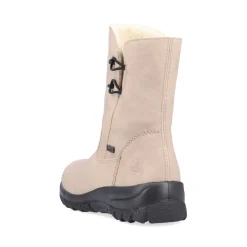 Discount Rieker Krotkie Botki Damskie W Kolorze Jasnego Bezu