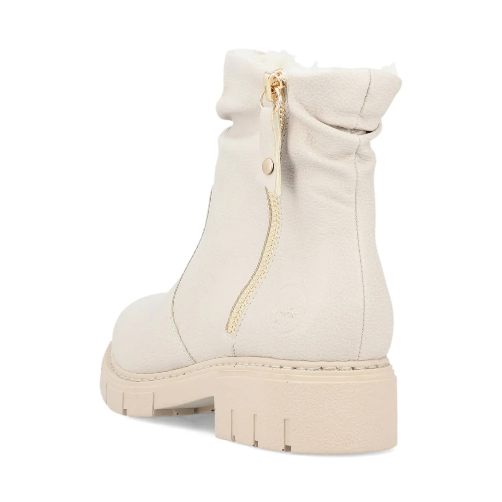 Sale Rieker Krotkie Botki Damskie W Kolorze Jasnego Bezu