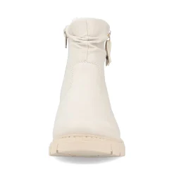 Sale Rieker Krotkie Botki Damskie W Kolorze Jasnego Bezu