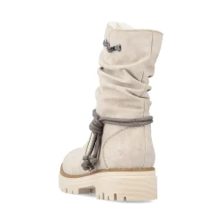Clearance Rieker Krotkie Botki Damskie W Kolorze Jasnego Bezu