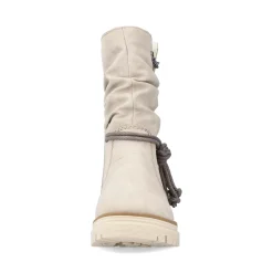 Clearance Rieker Krotkie Botki Damskie W Kolorze Jasnego Bezu