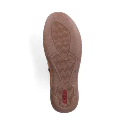 Discount Rieker Krotkie Botki Damskie W Kolorze Karmelowo-Brazowym