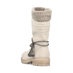 New Rieker Krotkie Botki Damskie W Kolorze Piaskowego Bezu