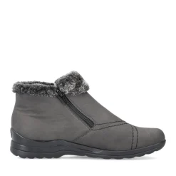 Discount Rieker Krotkie Botki Damskie W Kolorze Antracytowym
