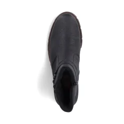 Clearance Rieker Krotkie Botki Damskie , Nocne, Czarne