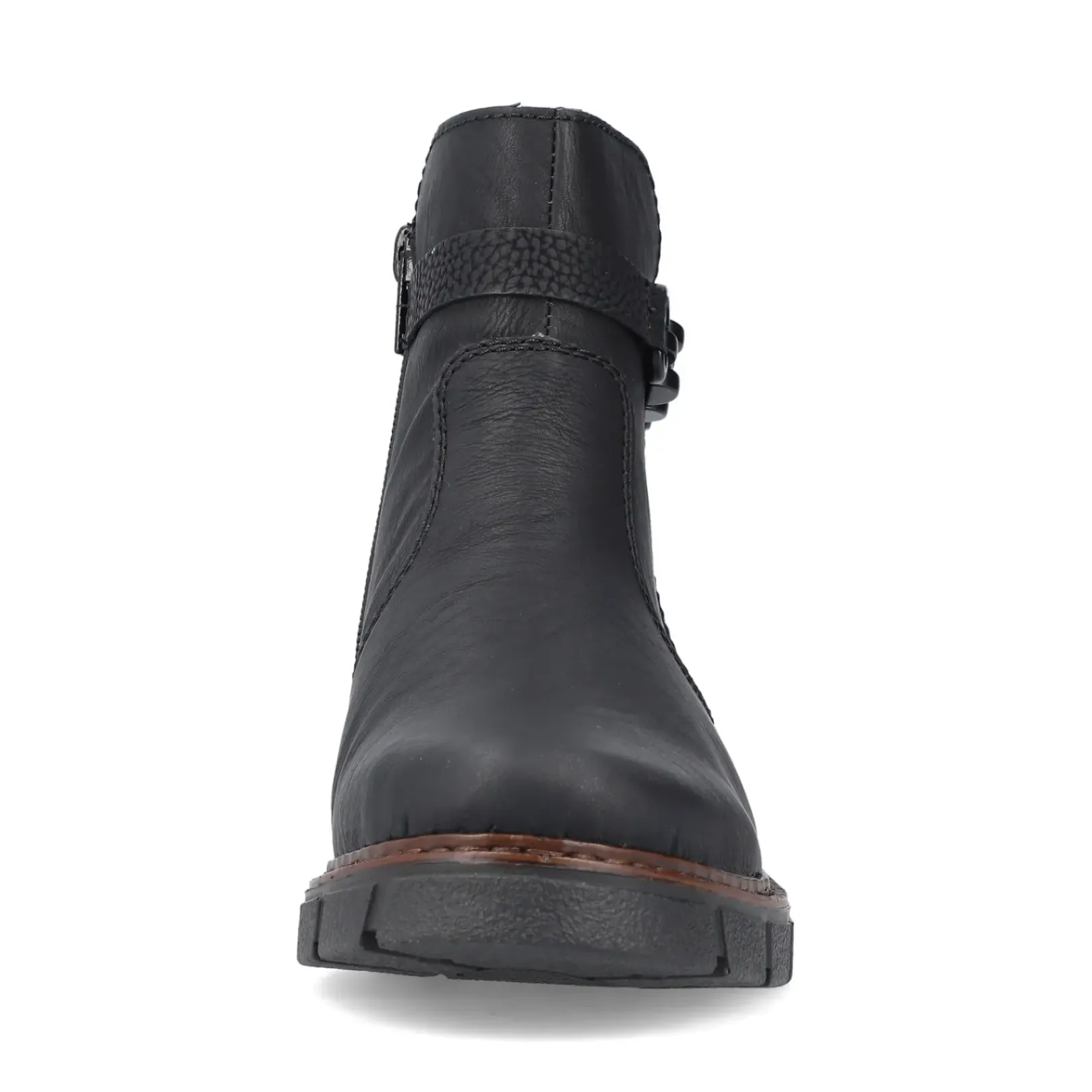 Clearance Rieker Krotkie Botki Damskie , Nocne, Czarne