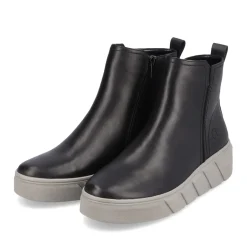 Sale Rieker Krotkie Botki Damskie Deep Black