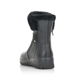 Discount Rieker Krotkie Botki Damskie , Nocne, Czarne