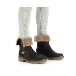 Fashion Rieker Krotkie Buty Damskie , Asfaltowe, Czarne
