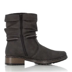 New Rieker Krotkie Buty Damskie W Kolorze Asfaltowo-Szarym