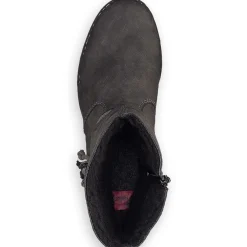 New Rieker Krotkie Buty Damskie W Kolorze Asfaltowo-Szarym