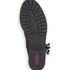 New Rieker Krotkie Buty Damskie W Kolorze Asfaltowo-Szarym