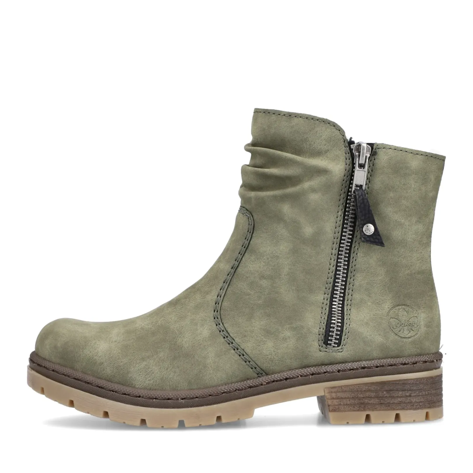 Outlet Rieker Krotkie Buty Damskie W Kolorze Zielonym
