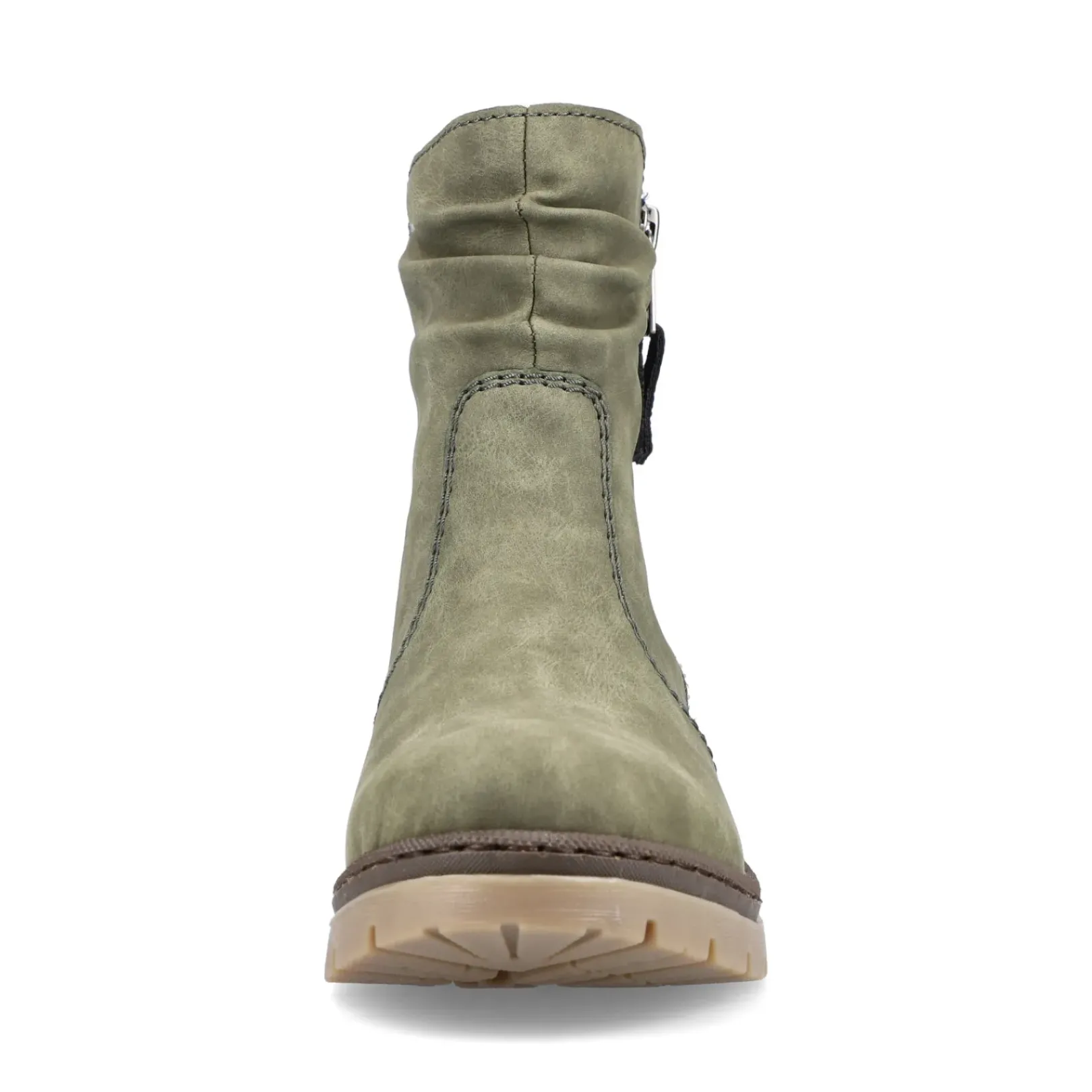 Outlet Rieker Krotkie Buty Damskie W Kolorze Zielonym