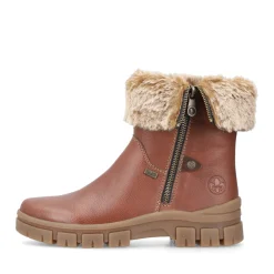 Outlet Rieker Krotkie Buty Damskie Noisette