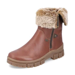Outlet Rieker Krotkie Buty Damskie Noisette