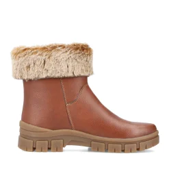 Outlet Rieker Krotkie Buty Damskie Noisette