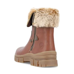 Outlet Rieker Krotkie Buty Damskie Noisette