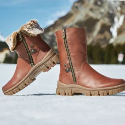 Outlet Rieker Krotkie Buty Damskie Noisette