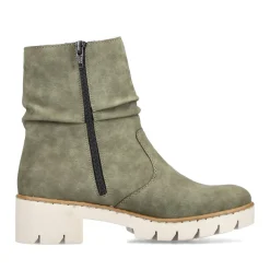 Hot Rieker Krotkie Buty Damskie W Kolorze Zielonym