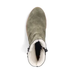 Hot Rieker Krotkie Buty Damskie W Kolorze Zielonym