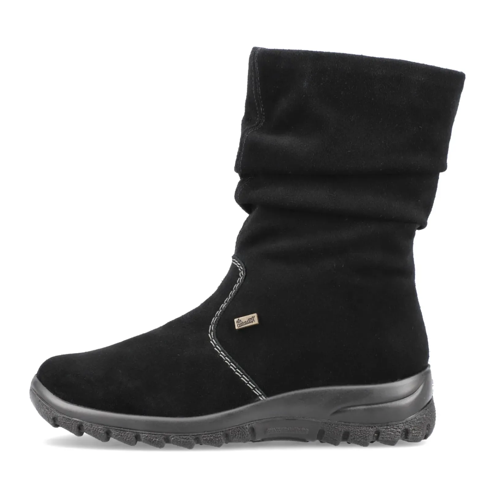 Fashion Rieker Krotkie Buty Damskie W Kolorze Ciemnej Czerni