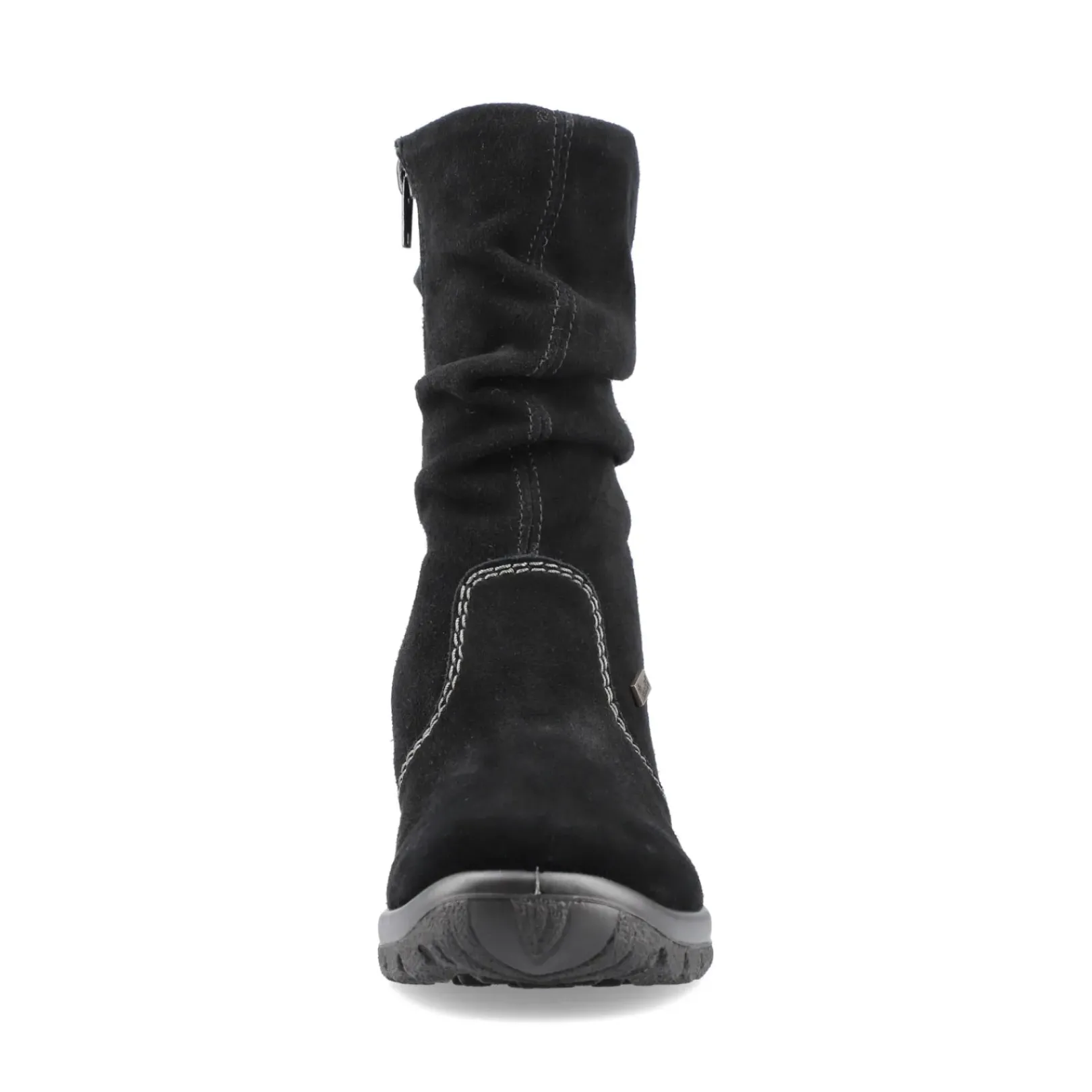 Fashion Rieker Krotkie Buty Damskie W Kolorze Ciemnej Czerni