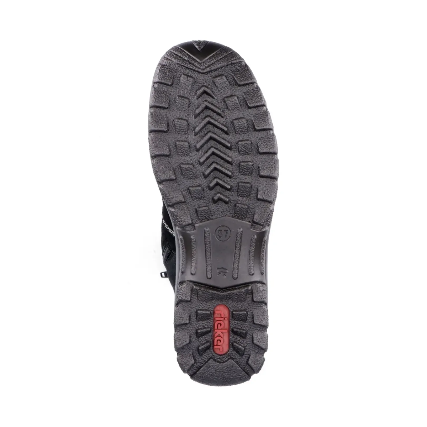 Fashion Rieker Krotkie Buty Damskie W Kolorze Ciemnej Czerni