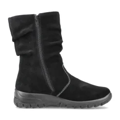 Fashion Rieker Krotkie Buty Damskie W Kolorze Ciemnej Czerni