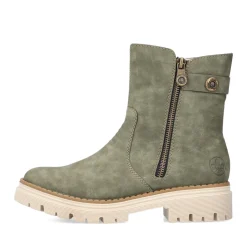 New Rieker Krotkie Buty Damskie W Kolorze Zielonym
